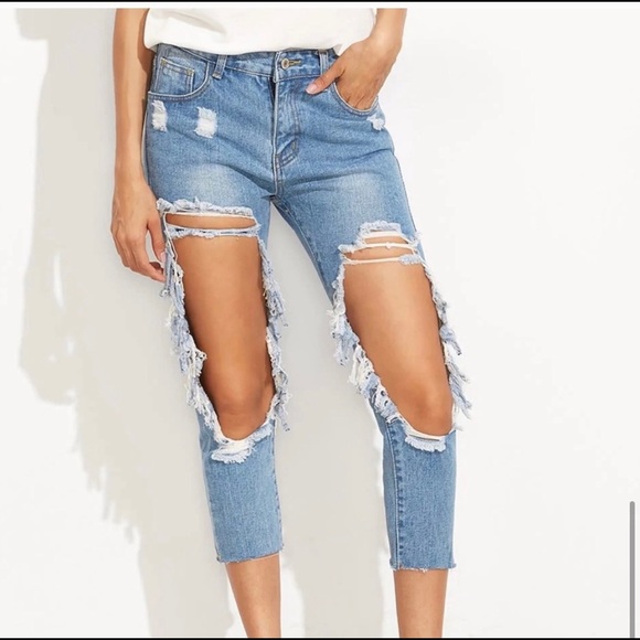 New! Mom jeans distressed skinny - Picture 7 of 7